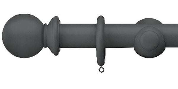 Swish Romantica Cobble Stone 35mm Curtain Pole Ball Finial - Curtain Poles Emporium