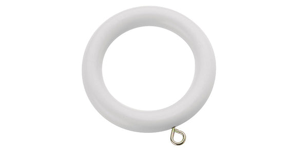 Swish Romantica Paper White Spare 28mm Curtain Pole Rings  (Pack of 6) - Curtain Poles Emporium