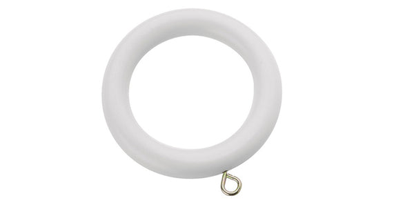 Swish Romantica Paper White Spare 35mm Curtain Pole Rings  (Pack of 6) - Curtain Poles Emporium