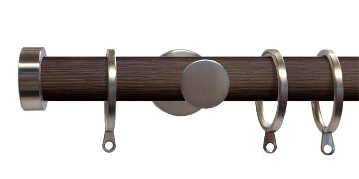 Swish Soho 28mm Funk Satin Steel Metal Curtain Pole Stud Finial - Curtain Poles Emporium