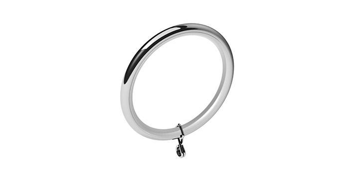 Swish Elements 28mm Chrome Curtain Rings - Curtain Poles Emporium