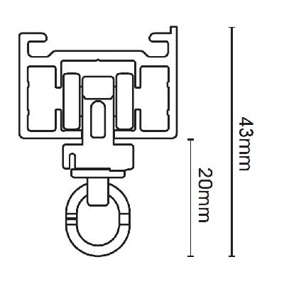 Silent Gliss 5100B Electric Curtain Track System - Curtain Poles Emporium