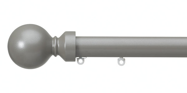 Silent Gliss Metropole 30mm Slate Grey hand drawn track Ball Finial