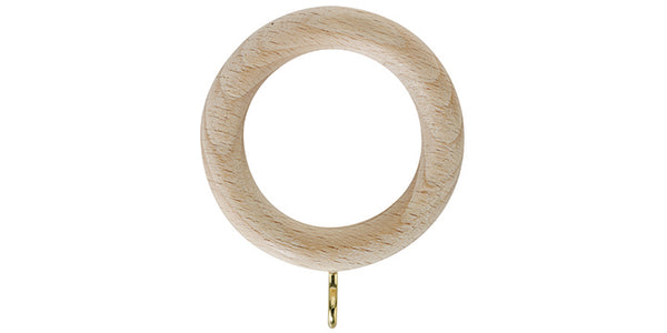 Hallis Unfinished 28mm Curtain Pole Rings (Pack 4) - Curtain Poles Emporium