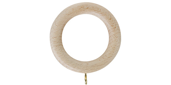 Hallis Unfinished 35mm Curtain Pole Rings (Pack 4) - Curtain Poles Emporium