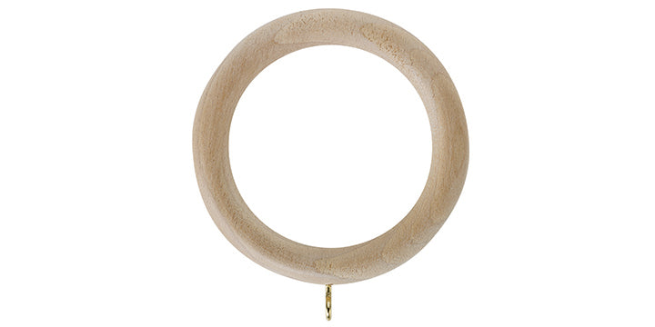 Hallis Unfinished 50mm Curtain Pole Rings (Pack 4) - Curtain Poles Emporium