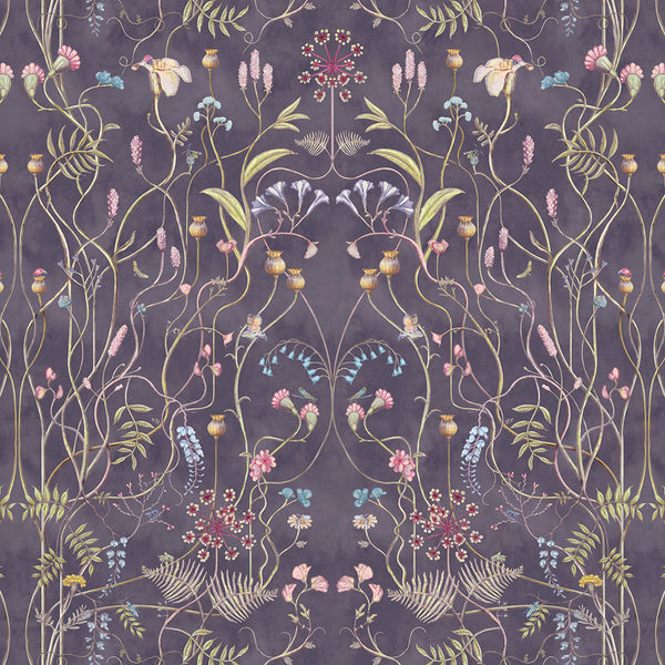 The Chateau The Wild Flower Garden Nightshadow Curtain Fabric