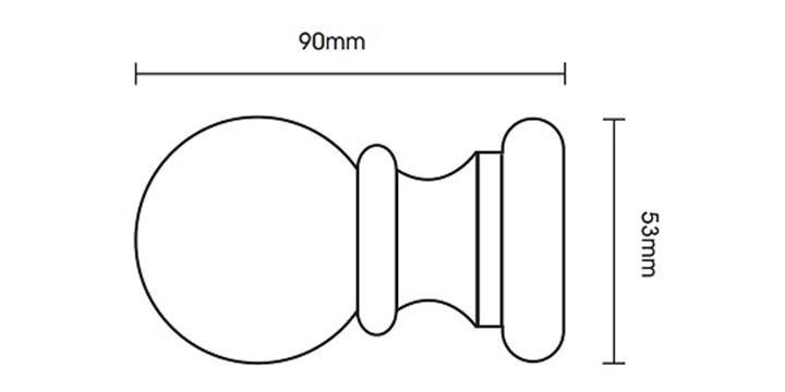 Hallis Woodline 28mm Light Oak Curtain Pole - Curtain Poles Emporium