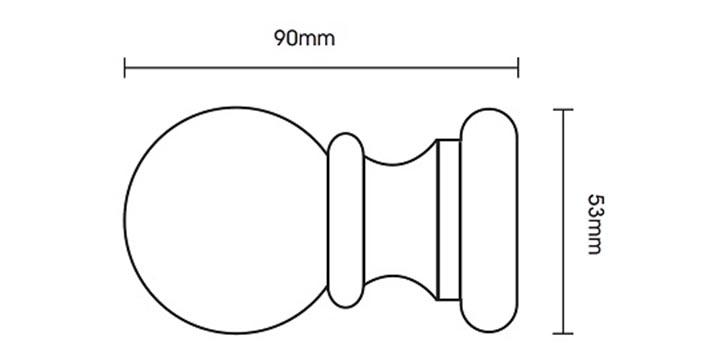 Hallis Unfinished 28mm Wooden Curtain Pole - Curtain Poles Emporium