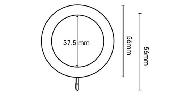 Hallis Woodline 28mm Cream Curtain Pole - Curtain Poles Emporium