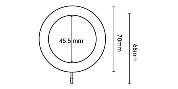 Hallis Woodline 35mm Dark Oak Curtain Pole - Curtain Poles Emporium