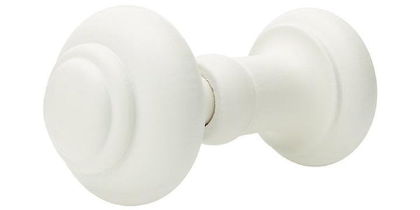 Hallis Honister Linen White Wooden Small Holdback - Curtain Poles Emporium