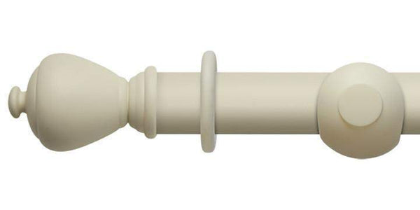 Hallis Modern Country 45mm Pearl Curtain Pole Sugar Pot Finial - Curtain Poles Emporium