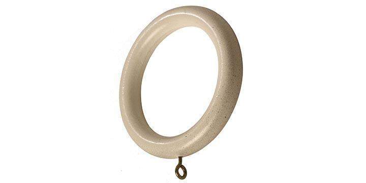 Hallis Modern Country 45mm Spare Rings Brushed Cream - Curtain Poles Emporium