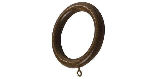 Hallis Modern Country 45mm Spare Rings Dark Oak - Curtain Poles Emporium