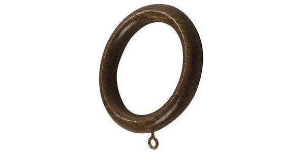 Hallis Modern Country 55mm Spare Rings Dark Oak - Curtain Poles Emporium