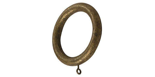 Hallis Modern Country 55mm Spare Rings Gold-Black - Curtain Poles Emporium