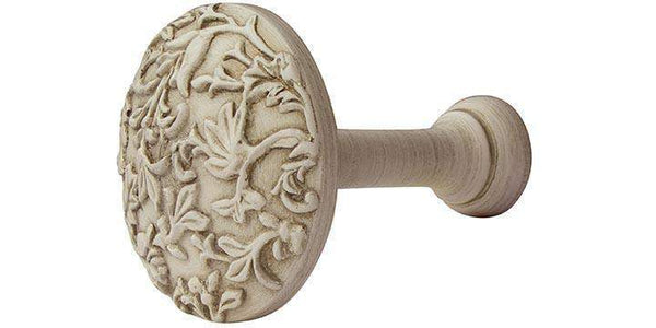 Hallis Modern Country Brushed Cream Floral Holdback - Curtain Poles Emporium