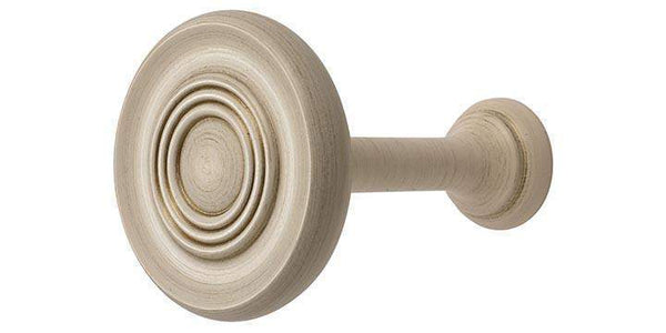 Hallis Modern Country Brushed Cream Wooden Holdback - Curtain Poles Emporium
