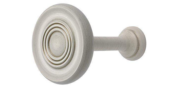 Hallis Modern Country Brushed Ivory Wooden Holdback - Curtain Poles Emporium