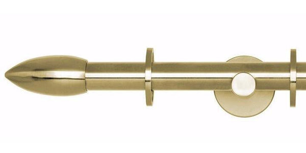 Hallis Neo Original 19mm Spun Brass Curtain Pole Bullet Finial - Curtain Poles Emporium