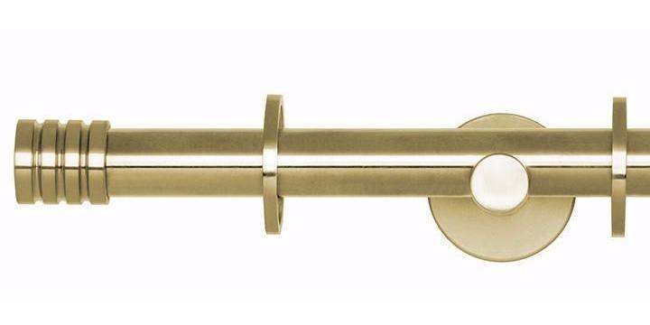 Hallis Neo Original 19mm Spun Brass Curtain Pole Stud Finial - Curtain Poles Emporium