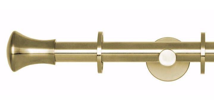 Hallis Neo Original 19mm Spun Brass Curtain Pole Trumpet Finial - Curtain Poles Emporium
