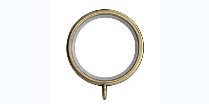 Hallis Neo 28mm Spun Brass Curtain Pole Rings - Curtain Poles Emporium