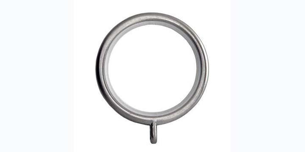 Hallis Neo 35mm Stainless Steel Effect Curtain Pole Rings - Curtain Poles Emporium