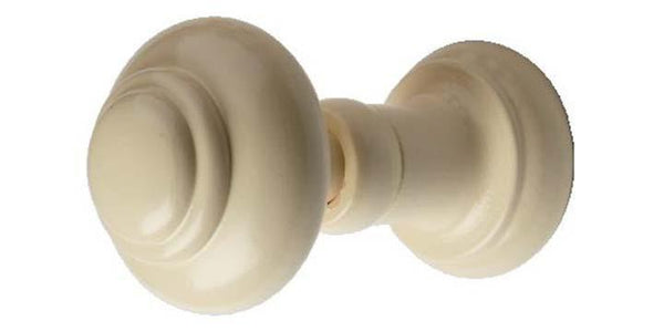 Hallis Woodline Cream Wooden Small Holdback - Curtain Poles Emporium