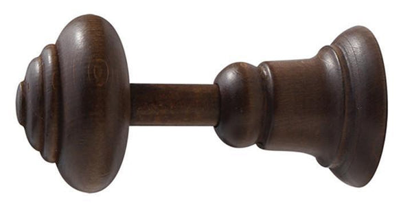 Hallis Woodline Dark Oak Wooden Large Holdback - Curtain Poles Emporium