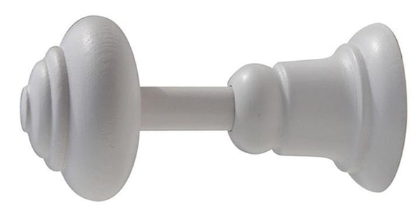 Hallis Woodline White Wooden Large Holdback - Curtain Poles Emporium