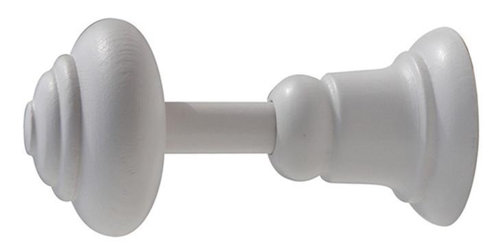 Hallis Woodline White Wooden Large Holdback - Curtain Poles Emporium