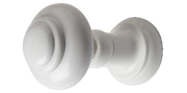 Hallis Woodline White Wooden Small Holdback - Curtain Poles Emporium
