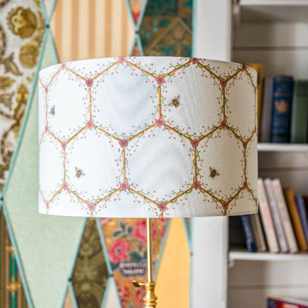 The Chateau Honeycomb Cream 40cm Lampshade