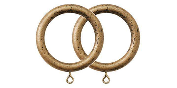 Jones Cathedral 30mm Antique Gold Curtain Rings (Pack Size 4) - Curtain Poles Emporium