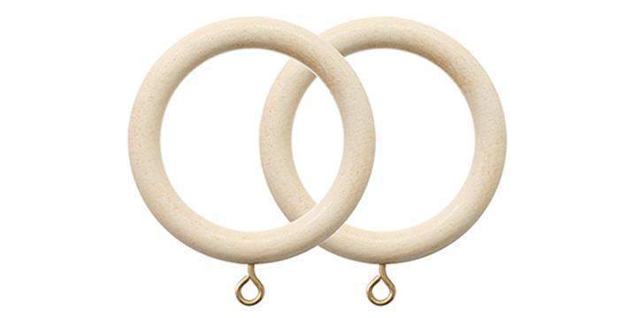 Jones Cathedral 30mm Ivory Curtain Rings (Pack Size 4) - Curtain Poles Emporium