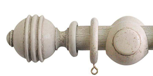 Jones Cathedral 30mm Putty Curtain Pole Ely finial - Curtain Poles Emporium