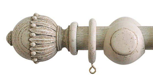 Jones Cathedral 30mm Putty Curtain Pole Wells finial - Curtain Poles Emporium