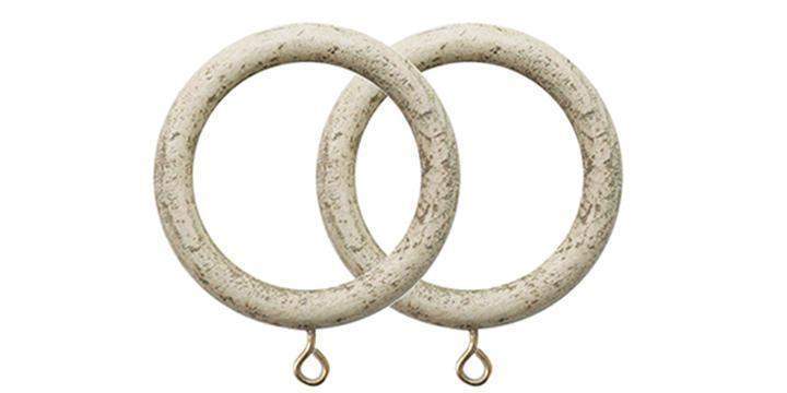 Jones Cathedral 30mm Putty Curtain Rings (Pack Size 4) - Curtain Poles Emporium