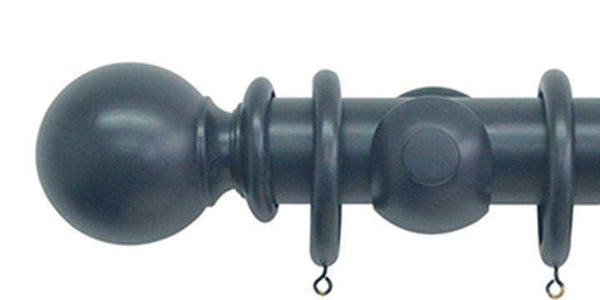 Jones Estate 50mm Airforce Curtain Pole Ball Finial - Curtain Poles Emporium