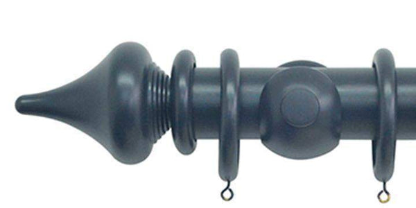 Jones Estate 50mm Airforce Curtain Pole Minaret Finial - Curtain Poles Emporium