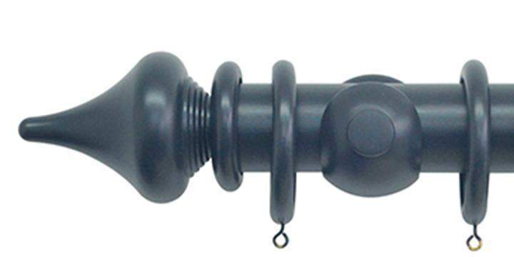Jones Estate 50mm Airforce Curtain Pole Minaret Finial - Curtain Poles Emporium