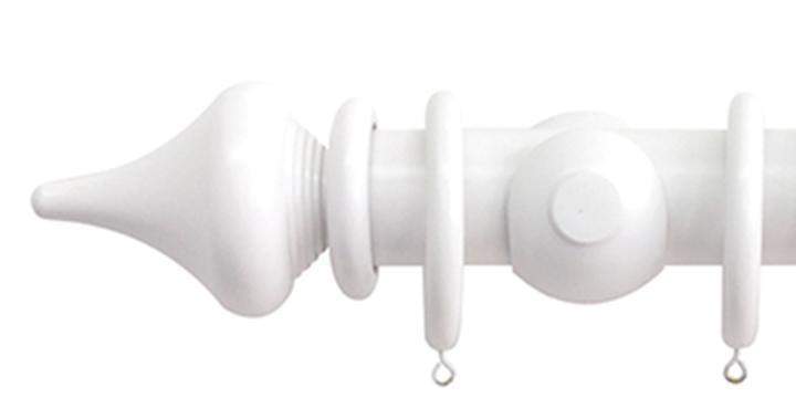 Jones Estate 50mm Alabaster Curtain Pole Minaret Finial - Curtain Poles Emporium