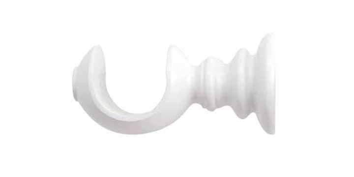Jones Estate 50mm Alabaster Curtain Pole Ribbed Ball Finial - Curtain Poles Emporium
