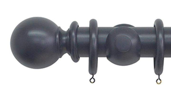 Jones Estate 50mm Basalt Curtain Pole Ball Finial - Curtain Poles Emporium
