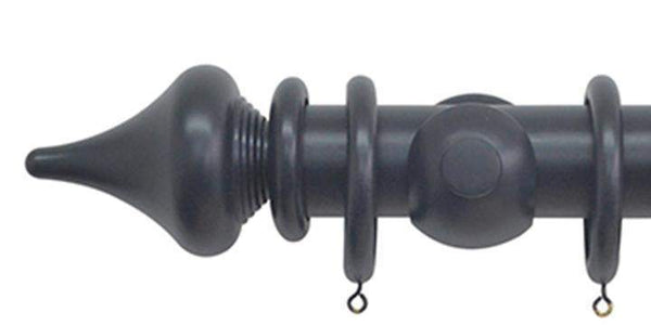 Jones Estate 50mm Basalt Curtain Pole Minaret Finial - Curtain Poles Emporium