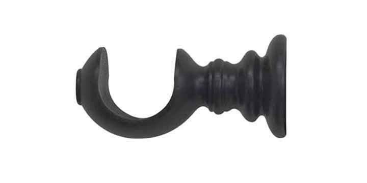 Jones Estate 50mm Charcoal Curtain Pole Ball Finial - Curtain Poles Emporium