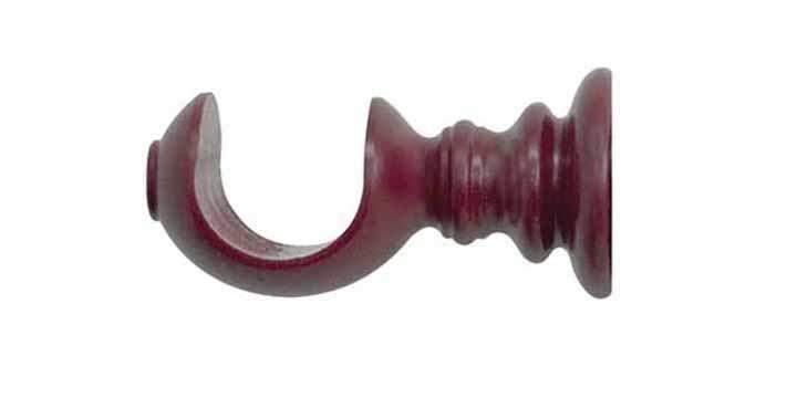 Jones Estate 50mm Claret Curtain Pole Ball Finial - Curtain Poles Emporium