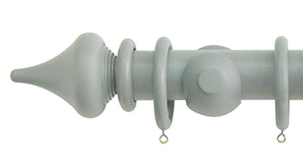 Jones Estate 50mm Mercury Curtain Pole Minaret Finial - Curtain Poles Emporium